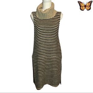 Mystree Knitted Stripe Turtleneck Tunic Size Medium/Large.